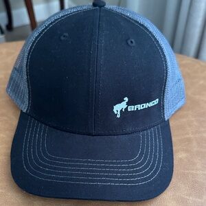 Bronco Black and Gray Mesh Cap